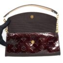 AAA Replica Louis Vuitton LV SUNSET BOULEVARDE PATENT DARK RED GHW