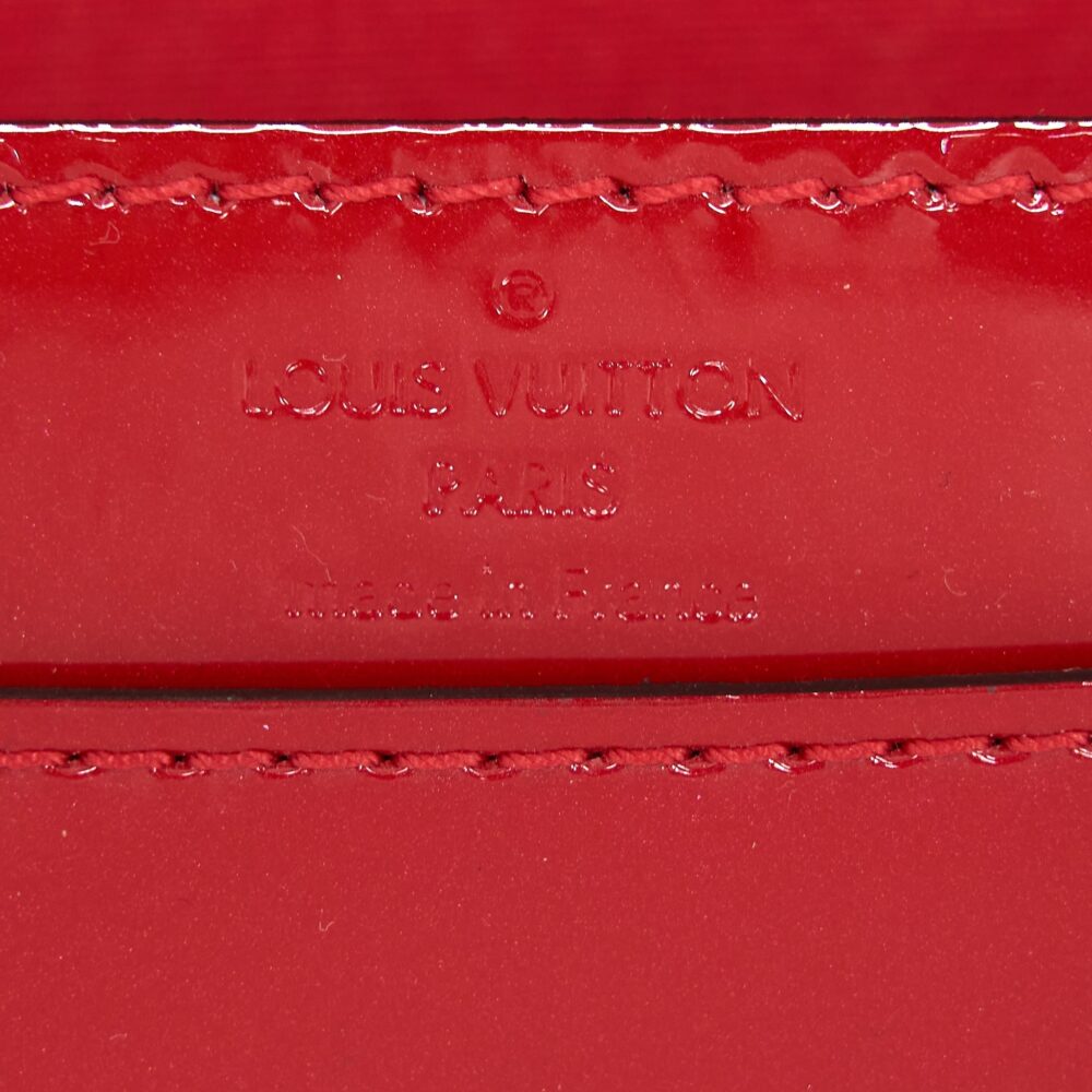 AAA Replica Louis Vuitton LV LOUIS CHAIN BAG PATENT RED GHW