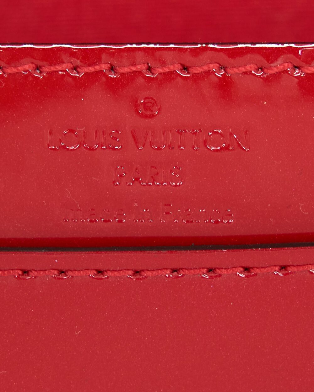 AAA Replica Louis Vuitton LV LOUIS CHAIN BAG PATENT RED GHW