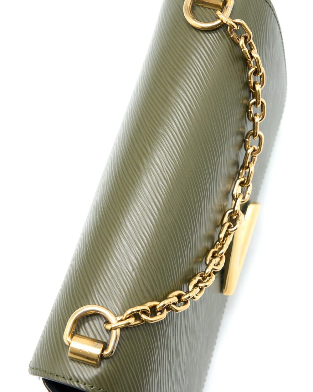 AAA Replica Louis Vuitton LV TWIST BAG MM EPI GREEN/WHITE GHW