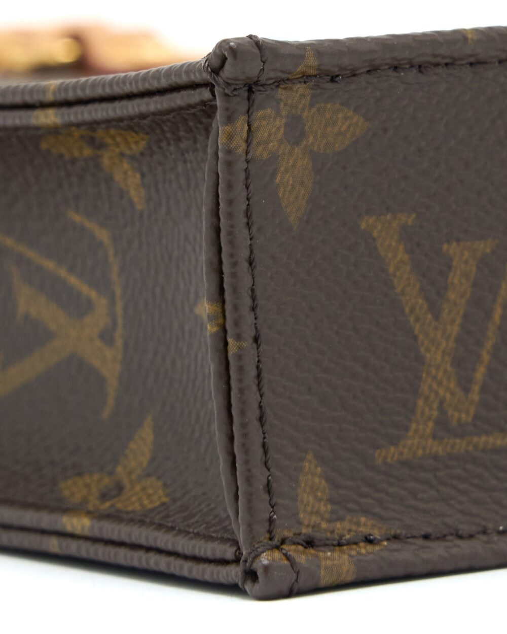 AAA Replica Louis Vuitton LV PETIT SAC PLAT MONOGRAM CANVAS GHW (NEW VERSION)