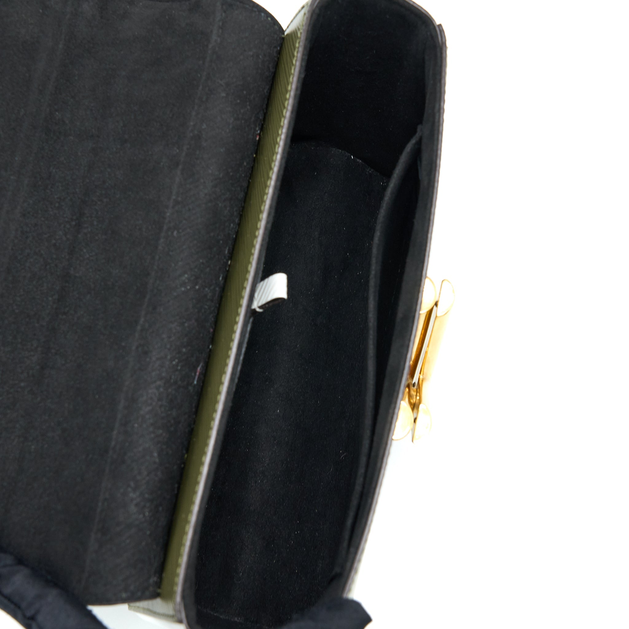 AAA Replica Louis Vuitton LV TWIST BAG MM EPI GREEN/WHITE GHW
