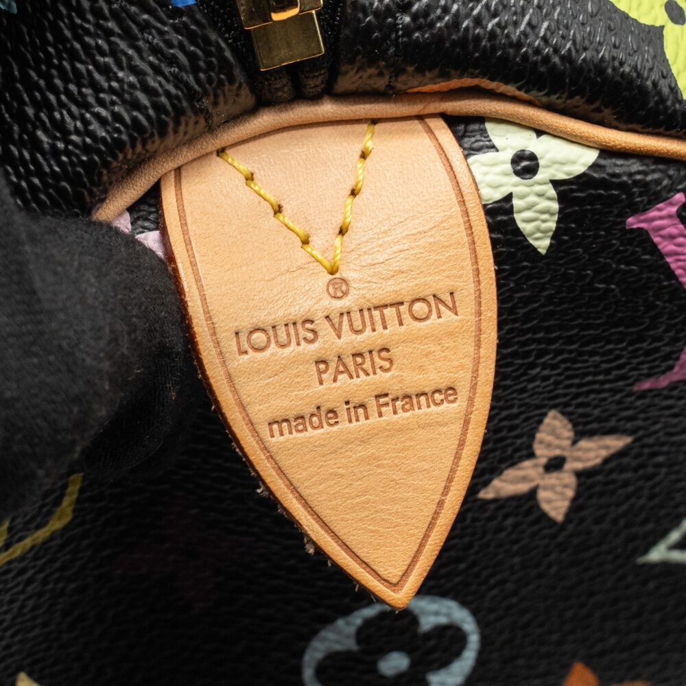 AAA Replica Louis Vuitton LV X TAKASHI MURAKAMI SPEEDY 30 LIMITED EDITION MULTICOLOURED MONOGRAM CANVAS BLACK GHW