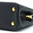 AAA Replica Louis Vuitton LV CAPUCINES MM TAURILLON BLACK GHW