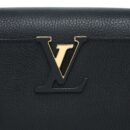AAA Replica Louis Vuitton LV CAPUCINES MM TAURILLON BLACK GHW