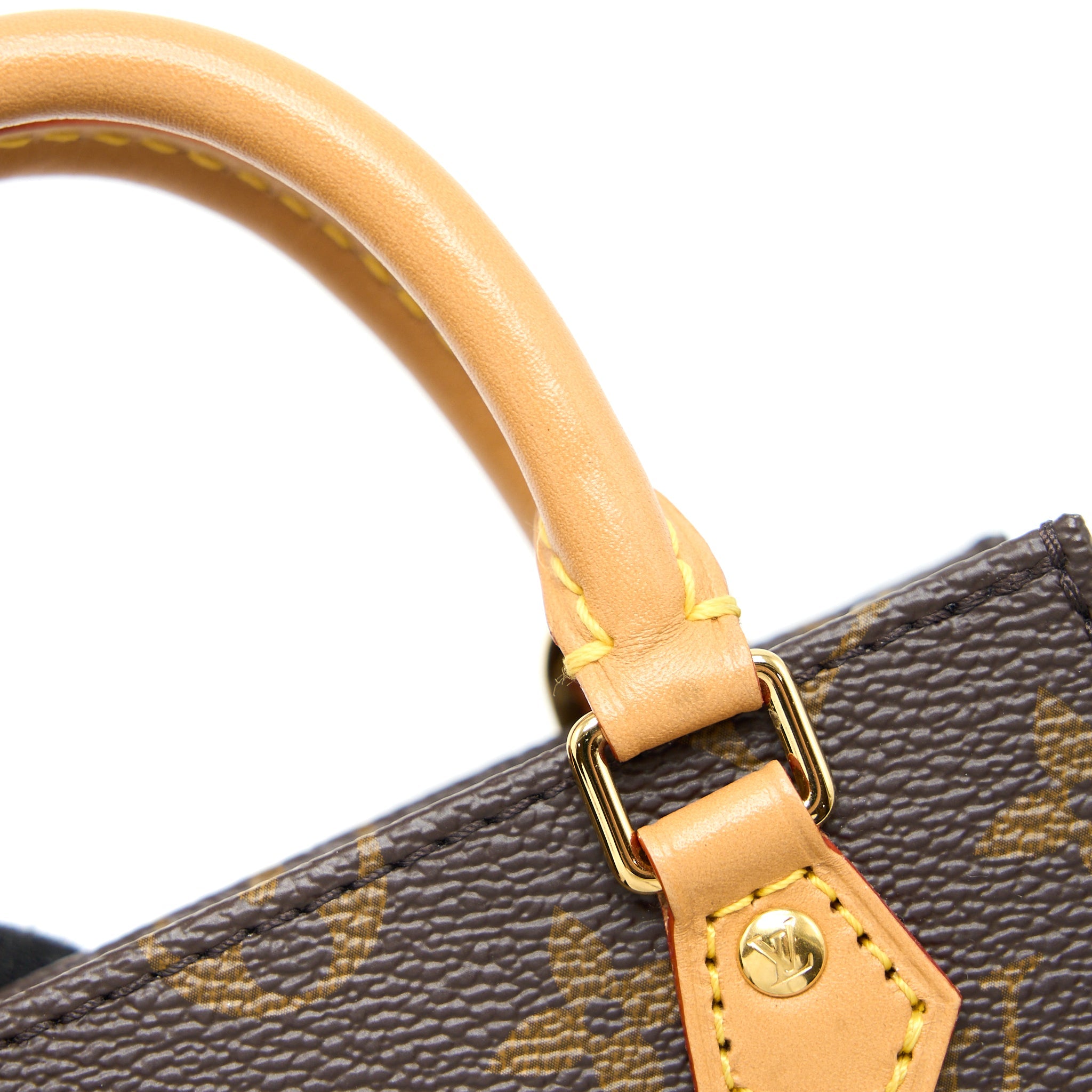 AAA Replica Louis Vuitton LV PETIT SAC PLAT MONOGRAM CANVAS GHW (NEW VERSION)