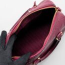 AAA Replica Louis Vuitton LV SPEEDY 25 BANDOULIERE MONOGRAM EMPREINTE PURPLE GHW