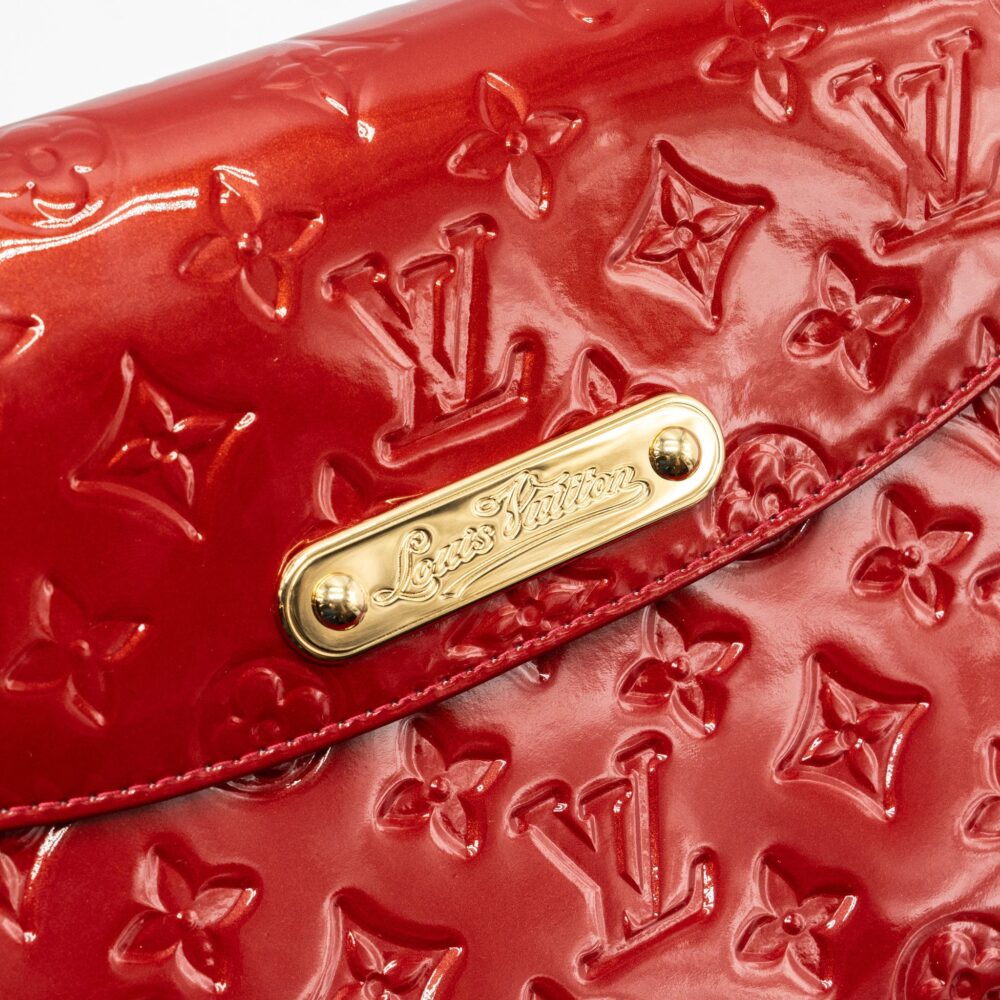 AAA Replica Louis Vuitton LV FLAP SHOULDER EVENING BAG PATENT LEATHER RED GHW