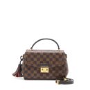 AAA Replica Louis Vuitton LV CROISETTE DAMIER EBENE GHW