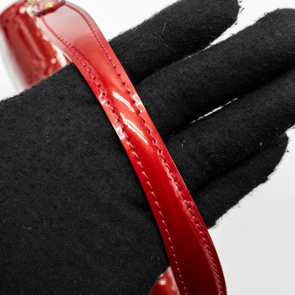 AAA Replica Louis Vuitton LV FLAP SHOULDER EVENING BAG PATENT LEATHER RED GHW
