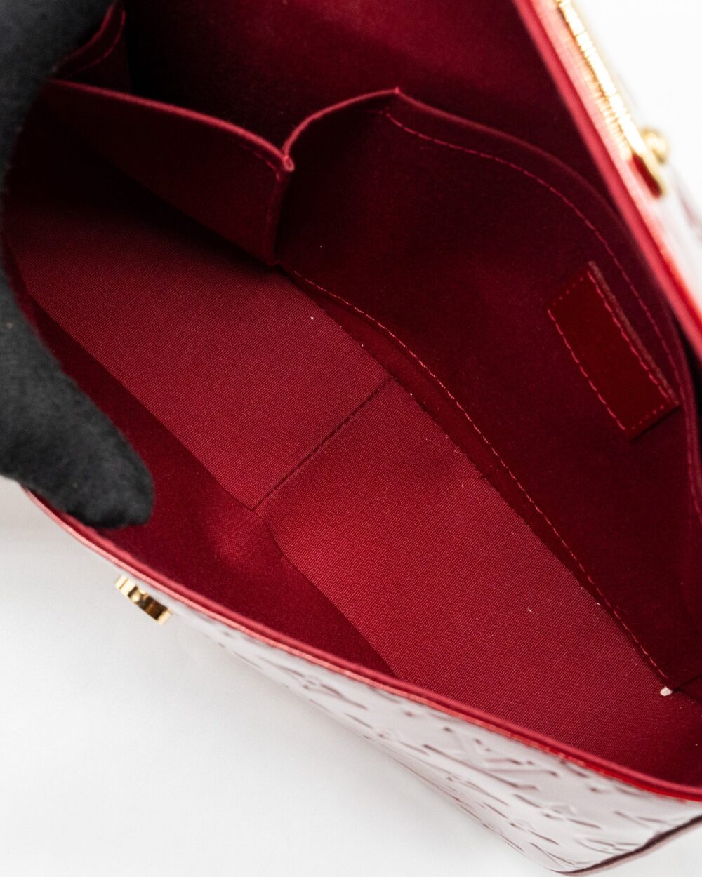 AAA Replica Louis Vuitton LV FLAP SHOULDER EVENING BAG PATENT LEATHER RED GHW