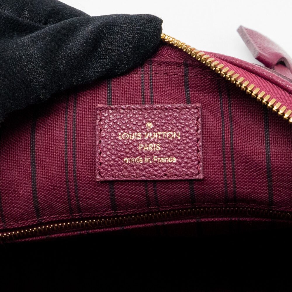 AAA Replica Louis Vuitton LV SPEEDY 25 BANDOULIERE MONOGRAM EMPREINTE PURPLE GHW