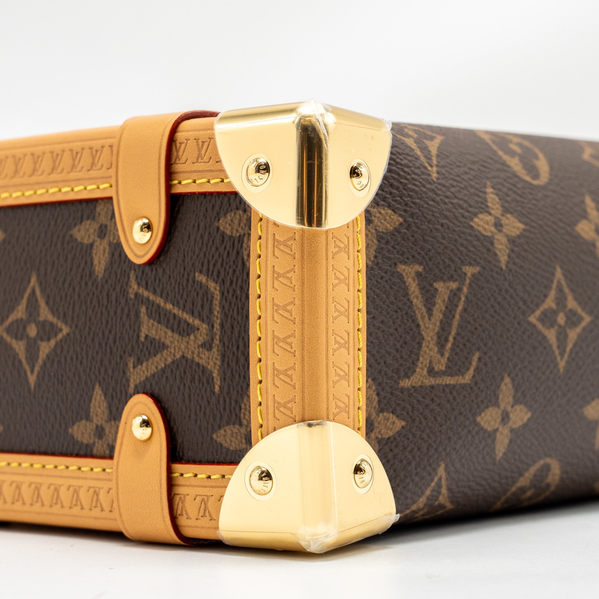 AAA Replica Louis Vuitton LV SIDE TRUNK MM MONOGRAM CANVAS GHW