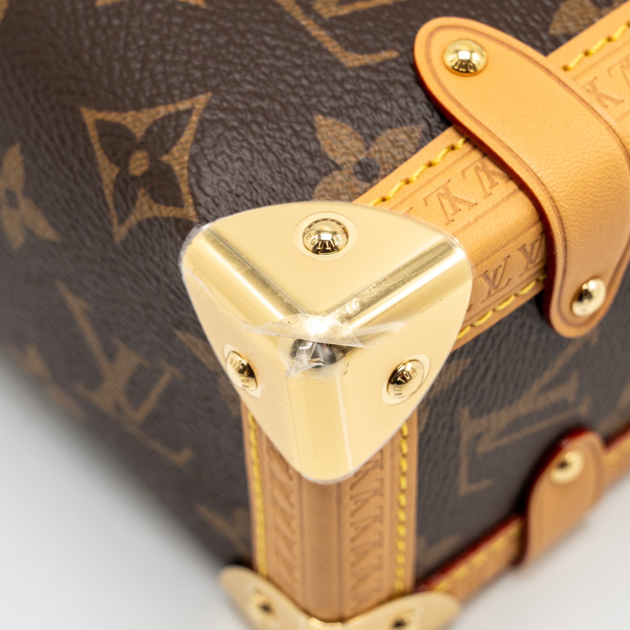 AAA Replica Louis Vuitton LV SIDE TRUNK MM MONOGRAM CANVAS GHW