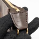AAA Replica Louis Vuitton LV MINI POCHETTE ACCESSORIES DAMIER EBENE CANVAS GHW
