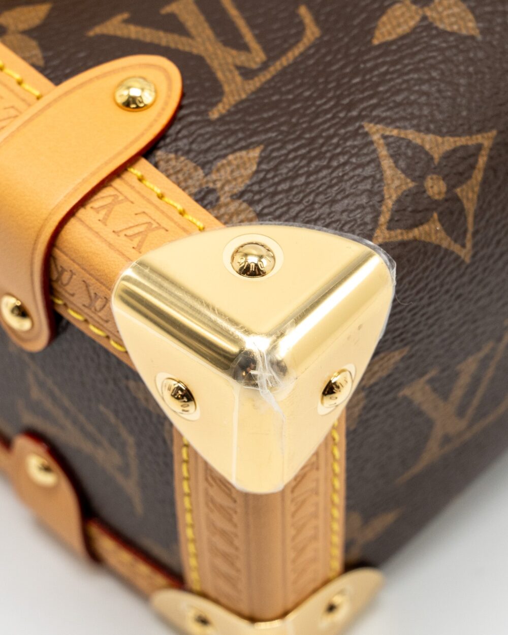 AAA Replica Louis Vuitton LV SIDE TRUNK MM MONOGRAM CANVAS GHW