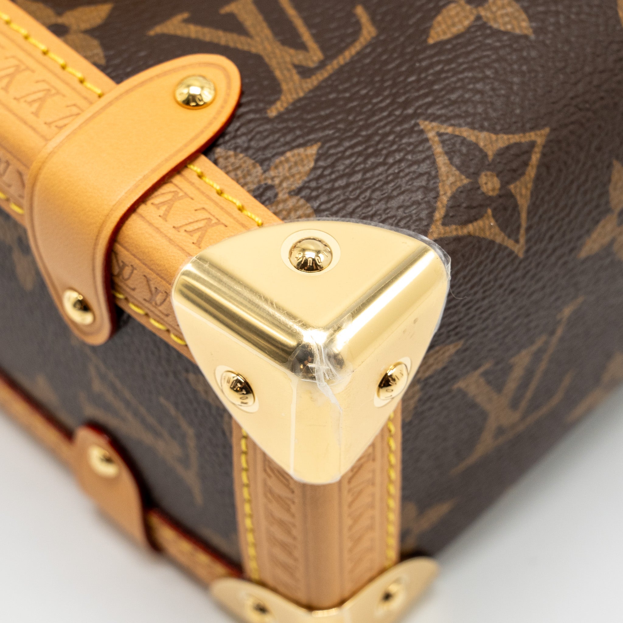 AAA Replica Louis Vuitton LV SIDE TRUNK MM MONOGRAM CANVAS GHW