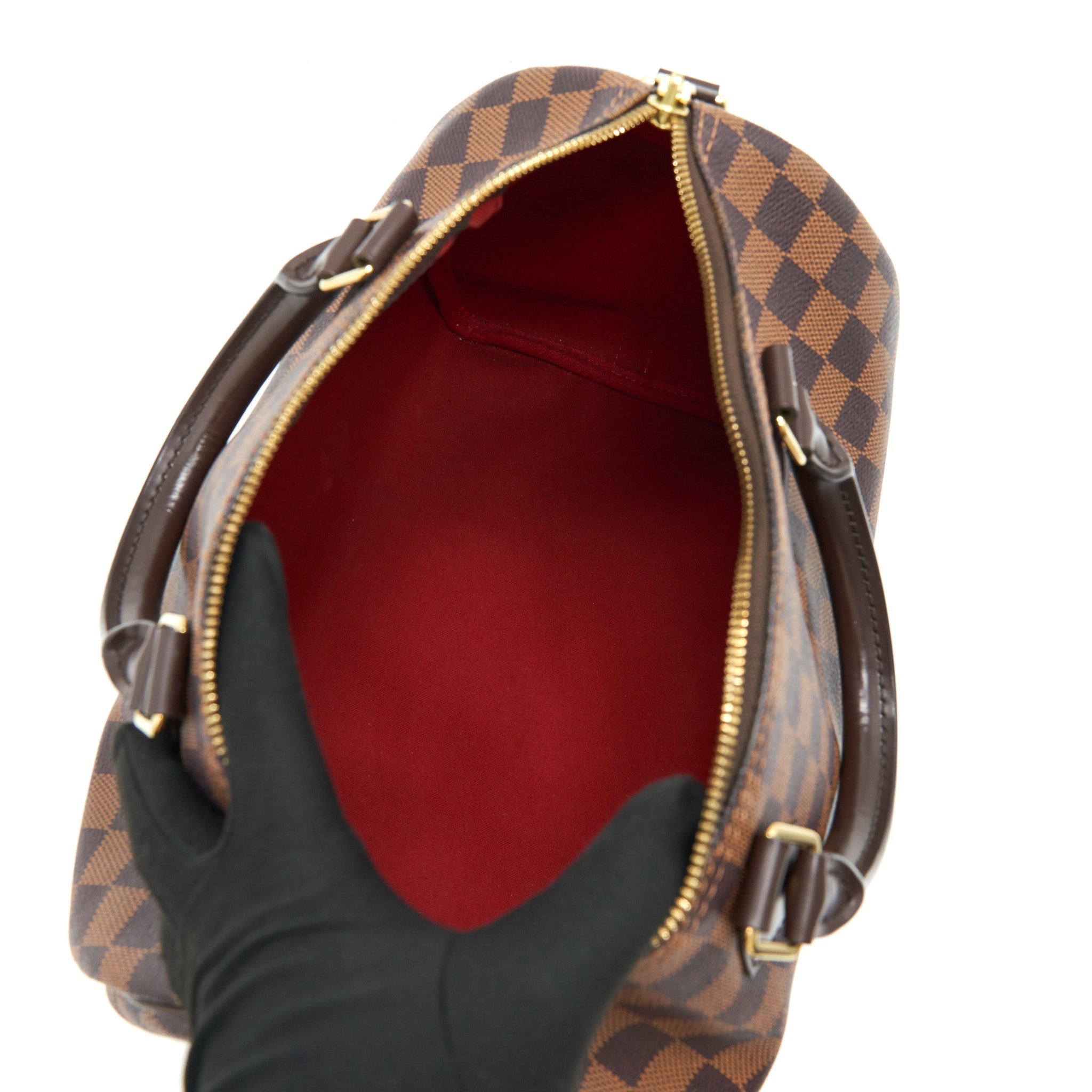 AAA Replica Louis Vuitton LV SPEEDY BANDOULIERE 30 DAMIER EBENE