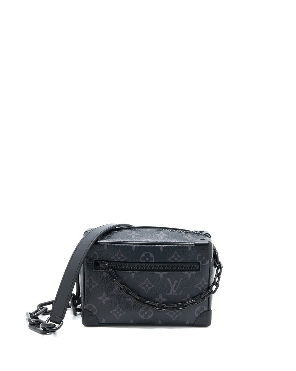 AAA Replica Louis Vuitton LV MINI SOFT TRUNK MONOGRAM ECLIPSE CANVAS MATTE-BLACK HARDWARE
