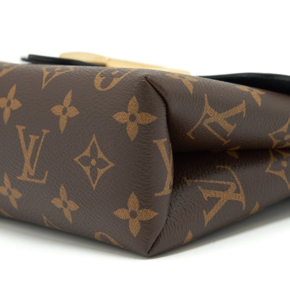 AAA Replica Louis Vuitton LV LOCKY BB MONOGRAM CANVAS/ BLACK GHW