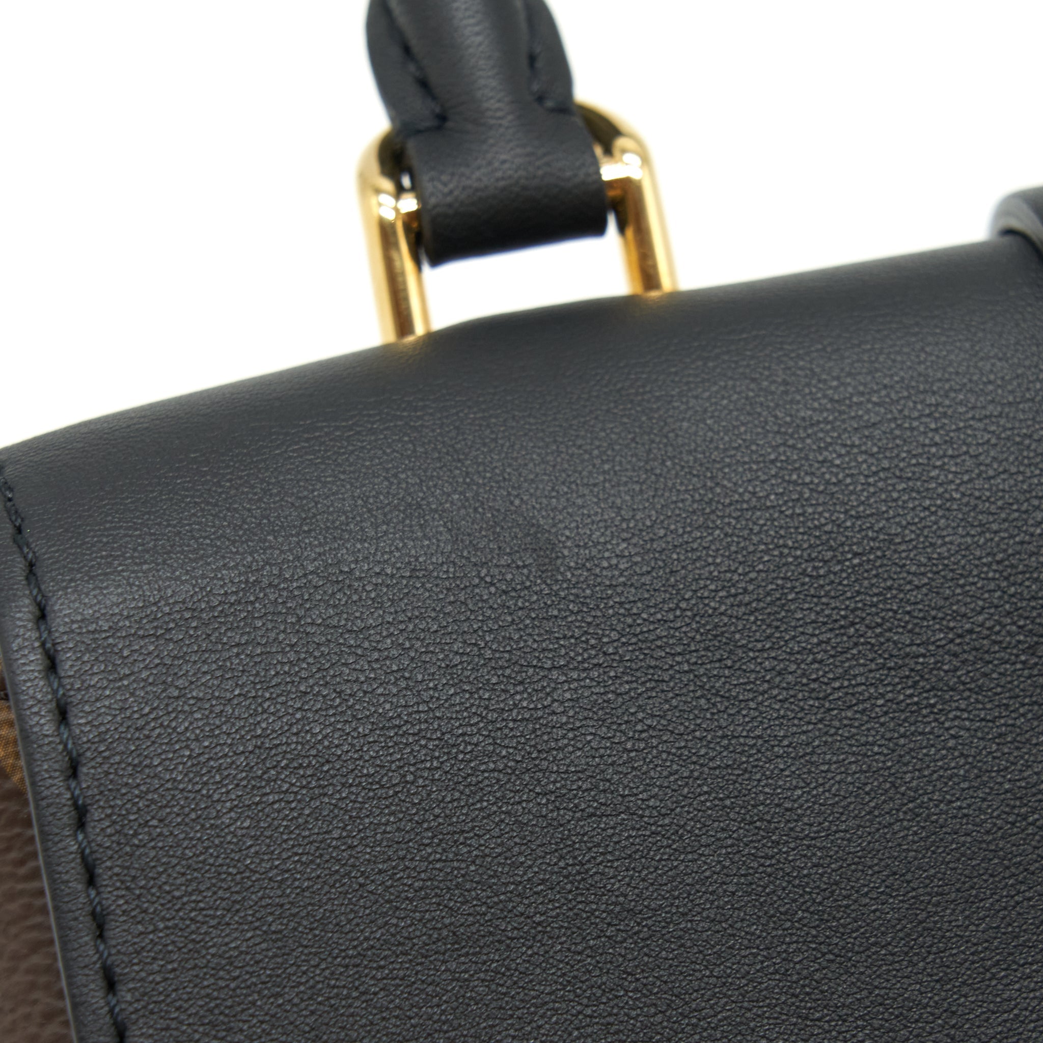 AAA Replica Louis Vuitton LV LOCKY BB MONOGRAM CANVAS/ BLACK GHW
