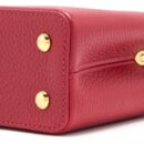 AAA Replica Louis Vuitton LV CAPUCINES MINI TAURILLON SCARLET GHW (NEW VERSION)