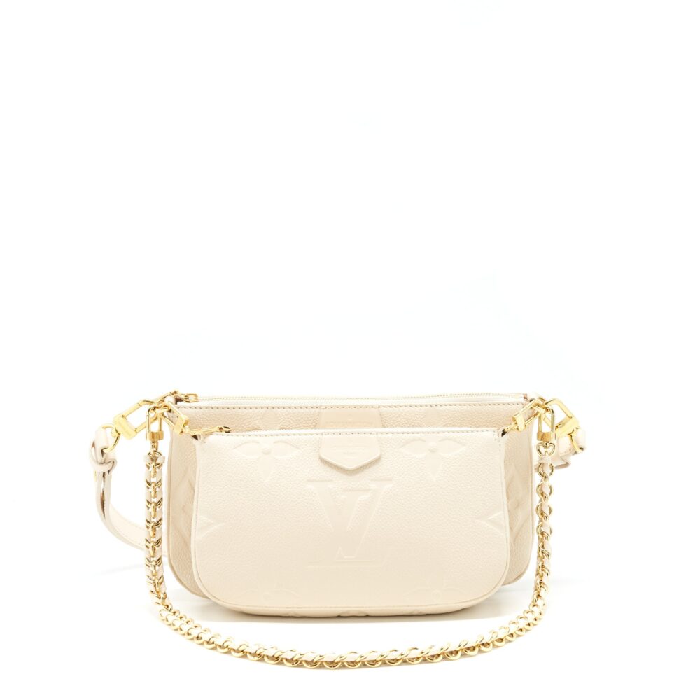 AAA Replica Louis Vuitton LV MULTI POCHETTE WHITE