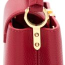 AAA Replica Louis Vuitton LV CAPUCINES MINI TAURILLON SCARLET GHW (NEW VERSION)
