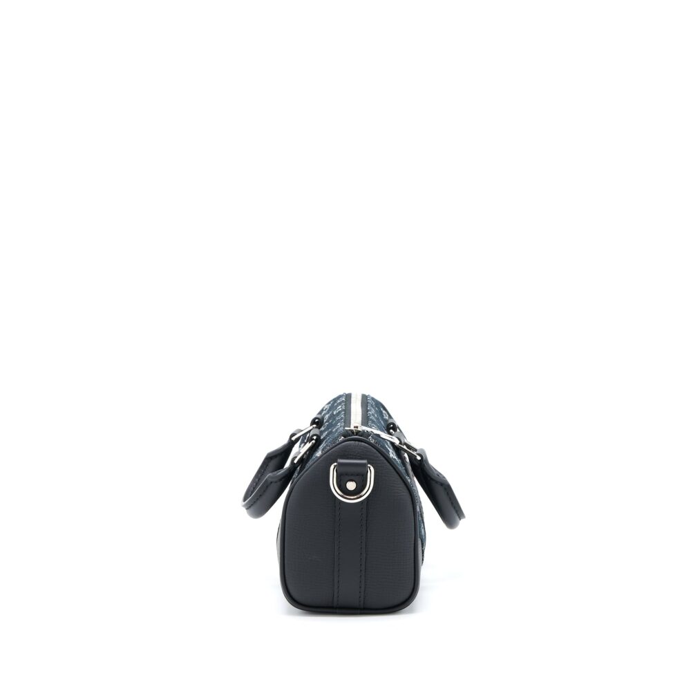 AAA Replica Louis Vuitton LV KEEPALL XS DENIM BLACK/LEATHER SHW