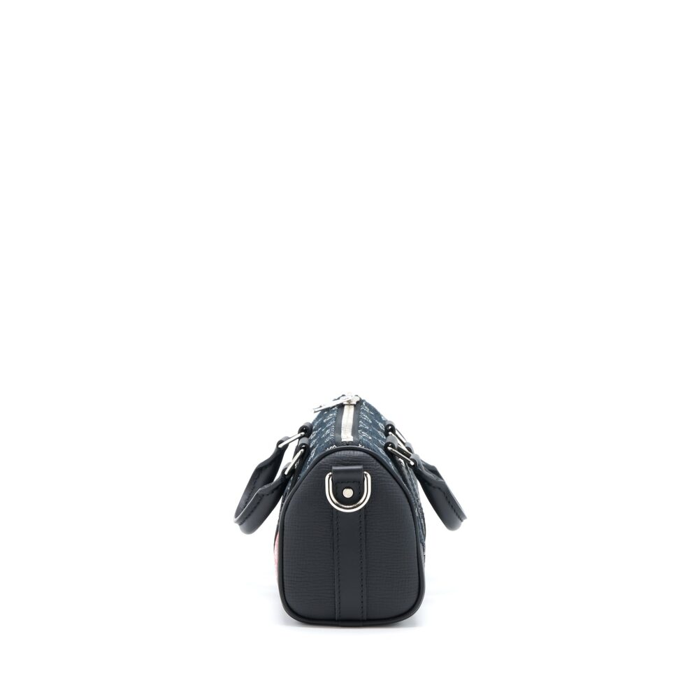 AAA Replica Louis Vuitton LV KEEPALL XS DENIM BLACK/LEATHER SHW