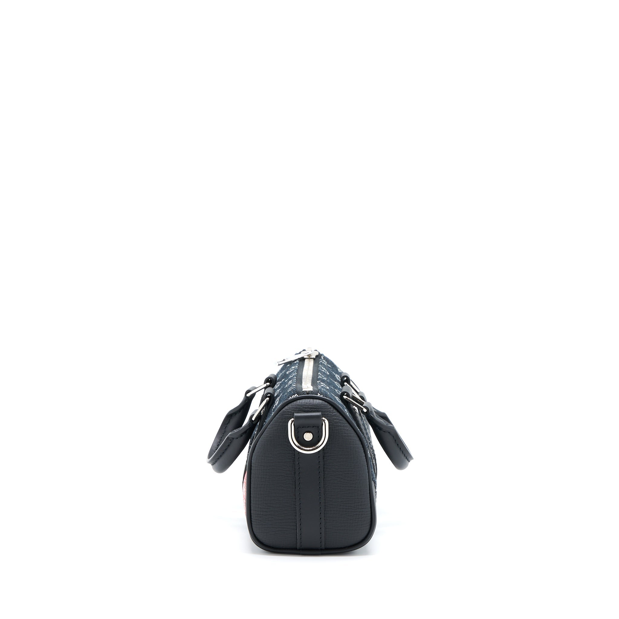 AAA Replica Louis Vuitton LV KEEPALL XS DENIM BLACK/LEATHER SHW