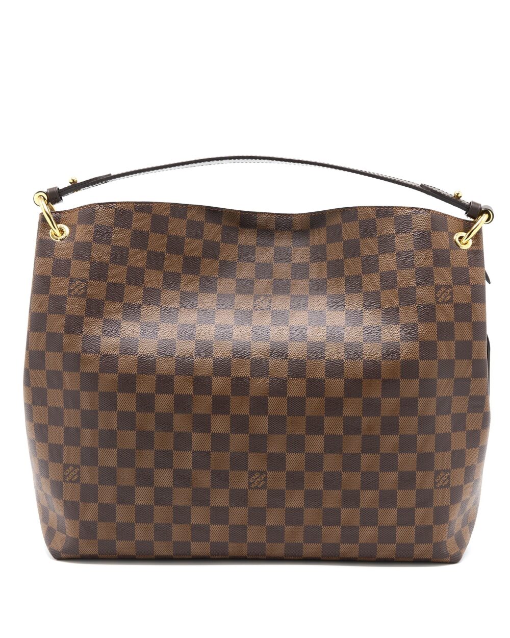 AAA Replica Louis Vuitton LV GRACEFUL MM DAMIER EBENE GHW