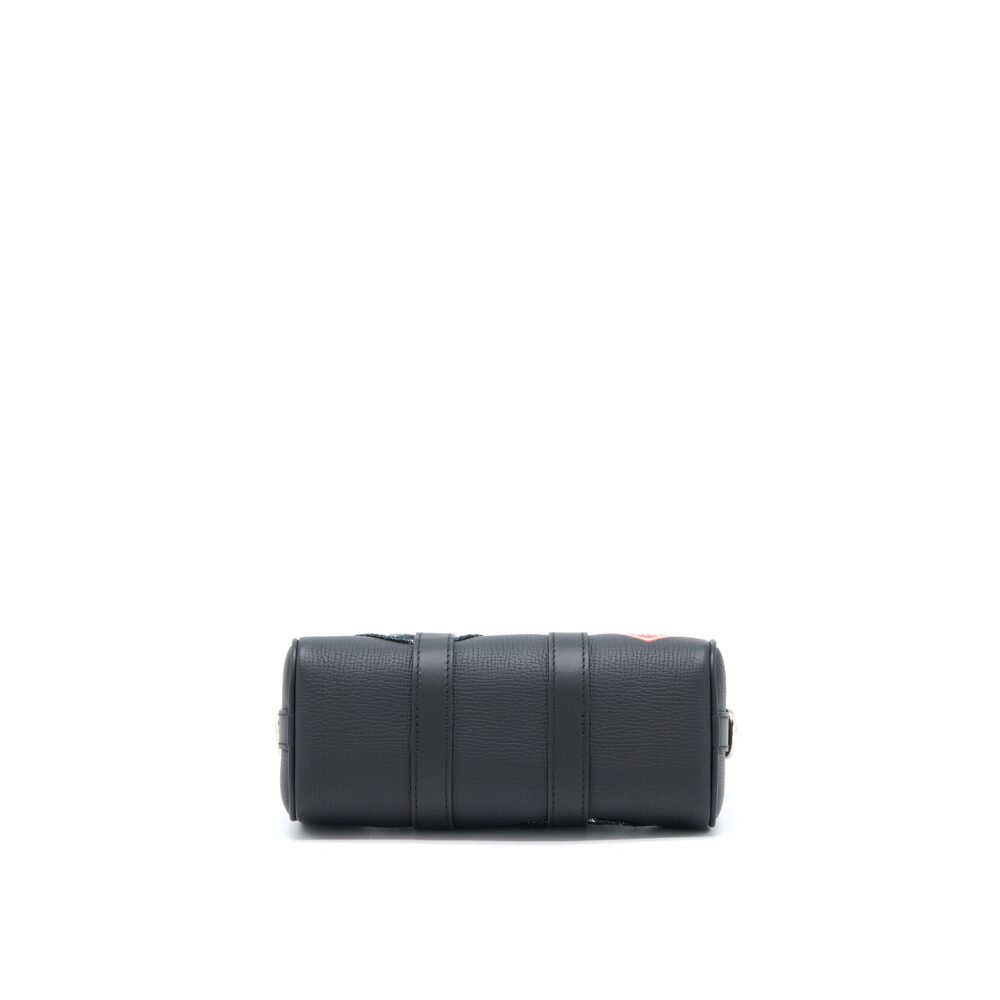 AAA Replica Louis Vuitton LV KEEPALL XS DENIM BLACK/LEATHER SHW