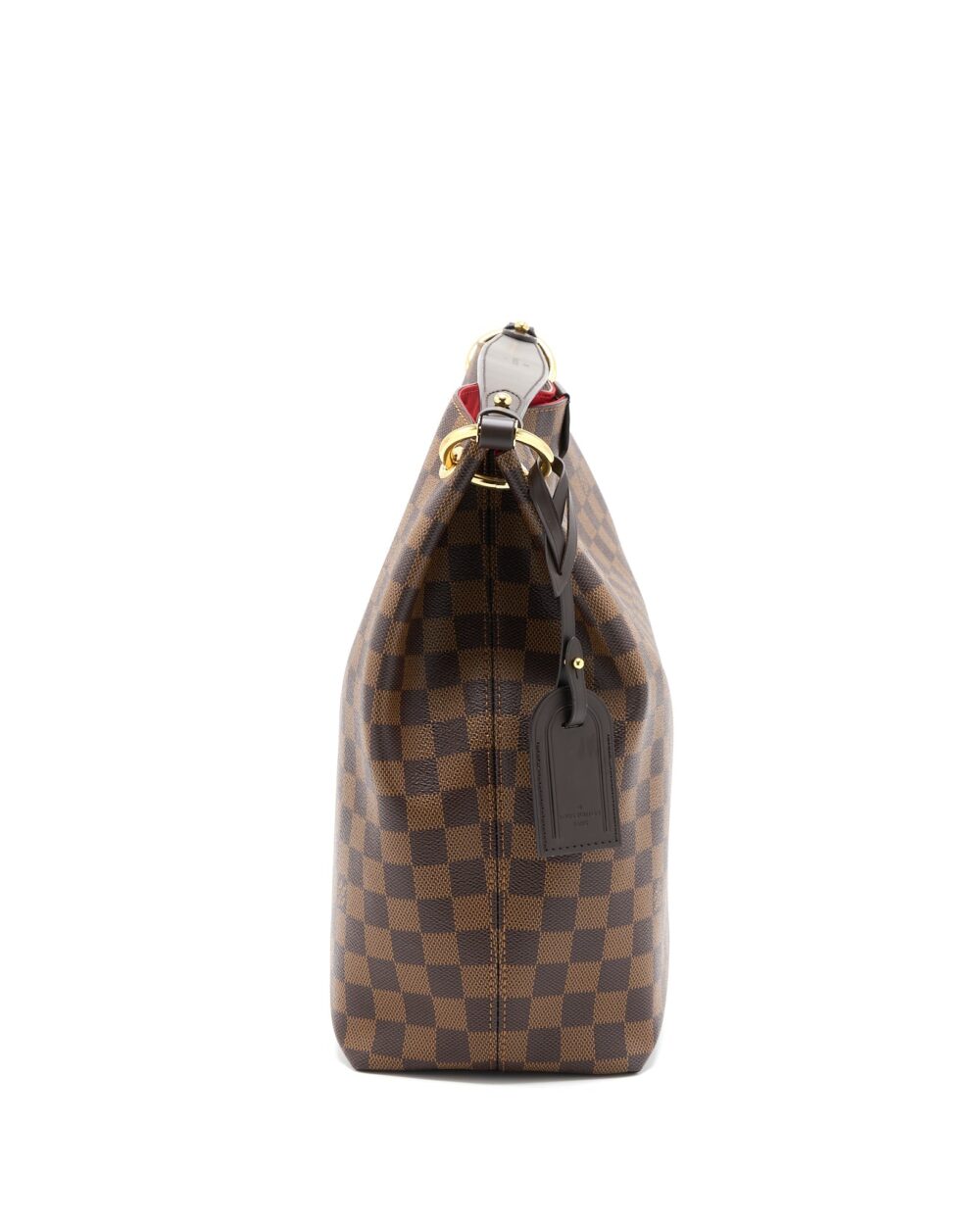 AAA Replica Louis Vuitton LV GRACEFUL MM DAMIER EBENE GHW