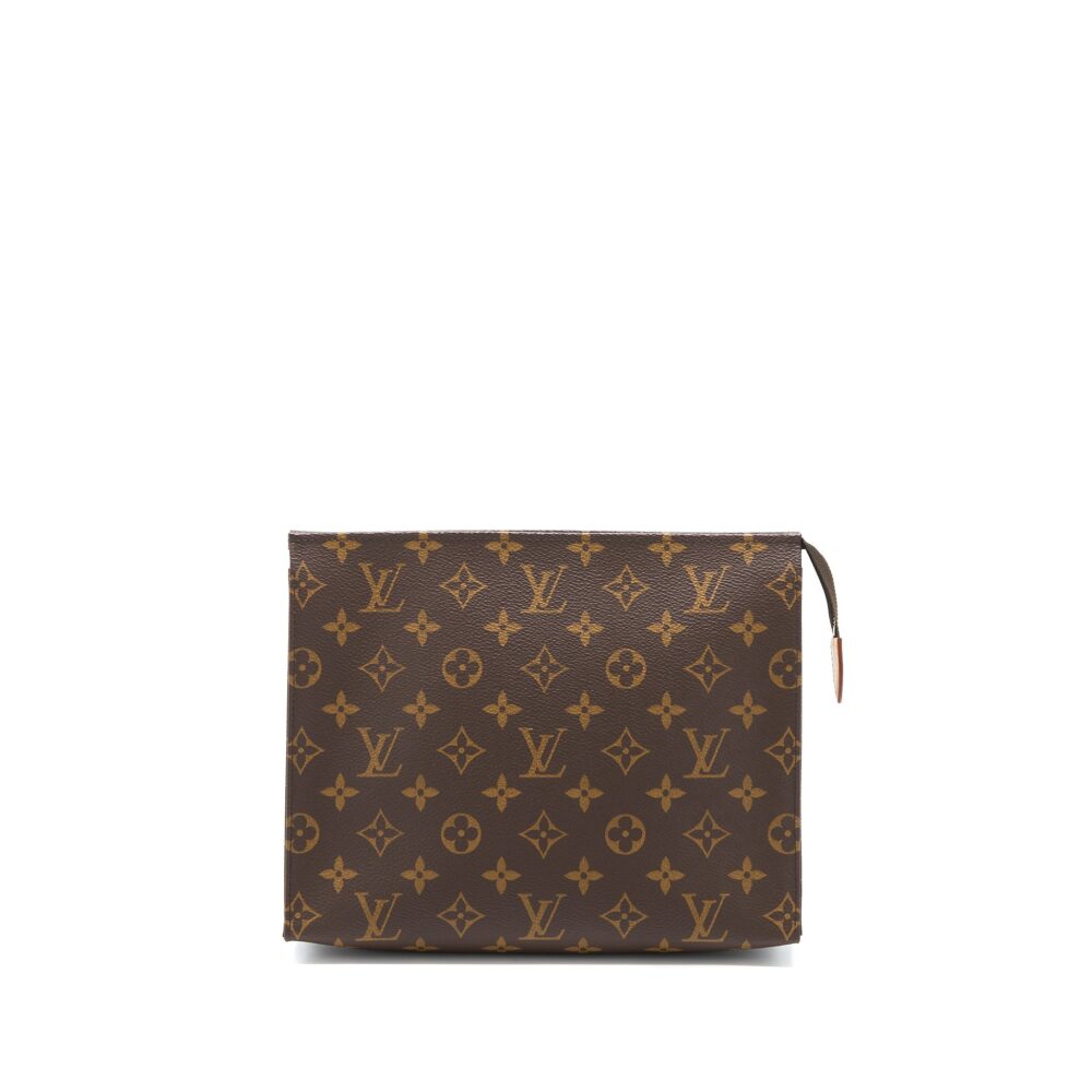 AAA Replica Louis Vuitton LV TOILETRY POCHETTE 26 MONOGRAM CANVAS GHW