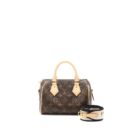 AAA Replica Louis Vuitton LV SPEEDY BANDOULIERE 20 MONOGRAM CANVAS BLACK/MULTICOLOUR STRAP GHW (NEW VERSION)