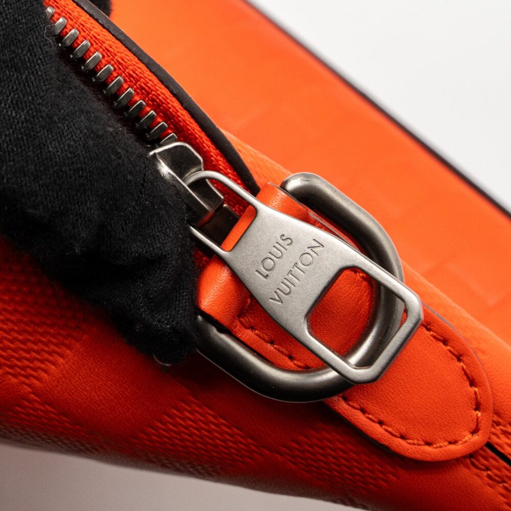 AAA Replica Louis Vuitton LV PORTE-DOCUMENTS JOUR DAMIER INFINI ORANGE SHW