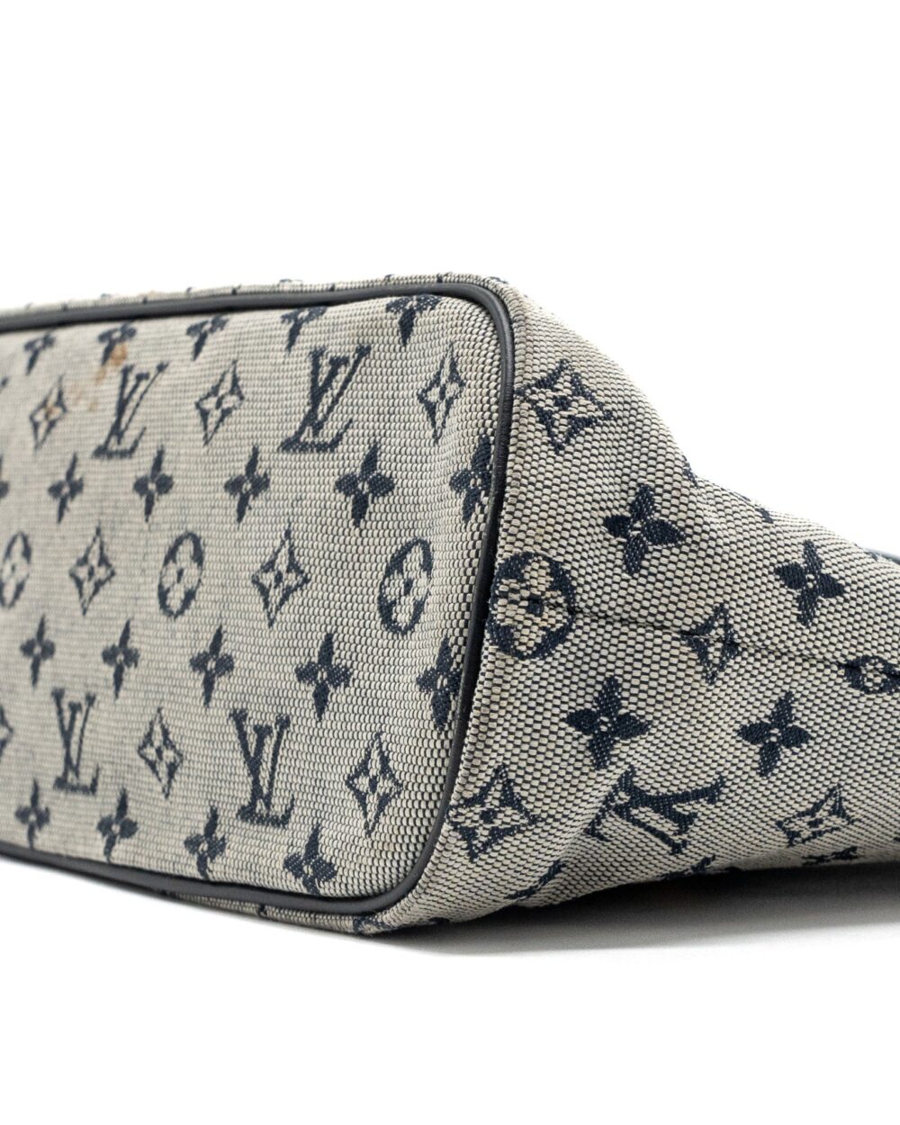 AAA Replica Louis Vuitton LV VINTAGE ZIP TOTE BAG FABRIC BLUE GHW