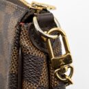 AAA Replica Louis Vuitton LV EVA POCHETTE DAMIER EBENE GHW