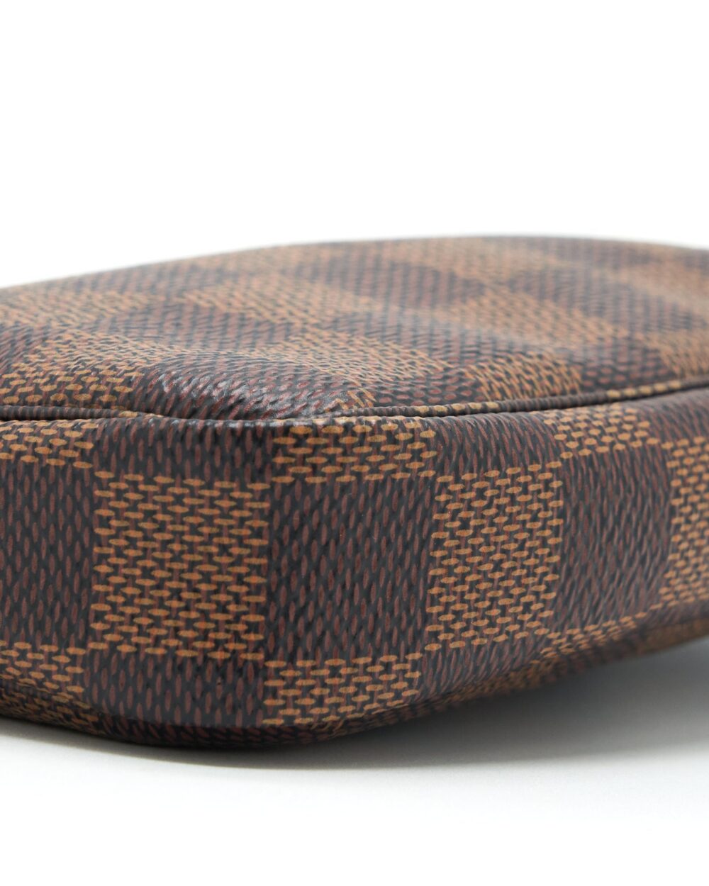 AAA Replica Louis Vuitton LV MINI POCHETTE ACCESSORIES DAMIER EBENE CANVAS GHW