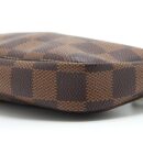 AAA Replica Louis Vuitton LV MINI POCHETTE ACCESSORIES DAMIER EBENE CANVAS GHW
