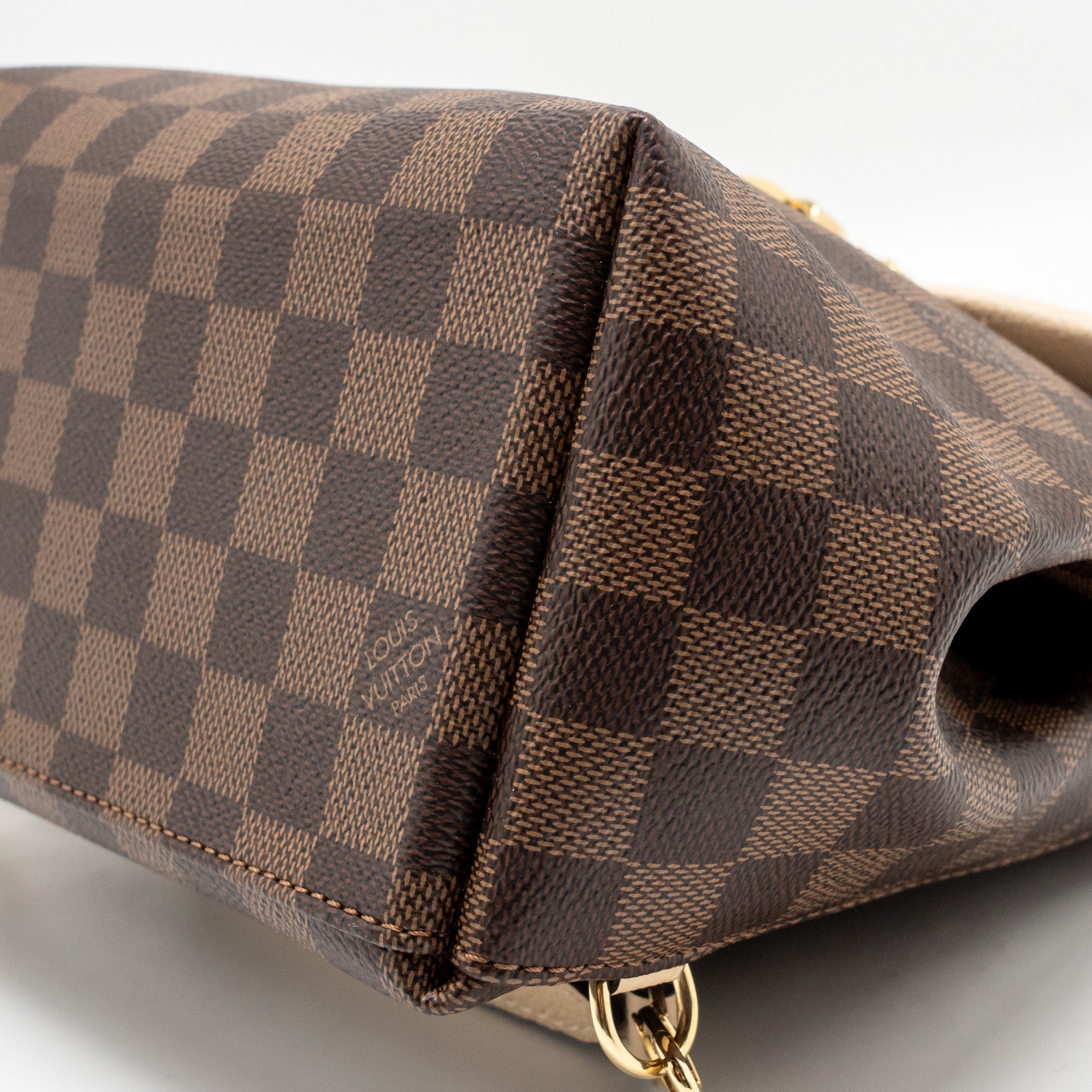 AAA Replica Louis Vuitton LV CLAPTON BACKPACK DAMIER EBENE CANVAS/LEATHER LIGHT PINK GHW