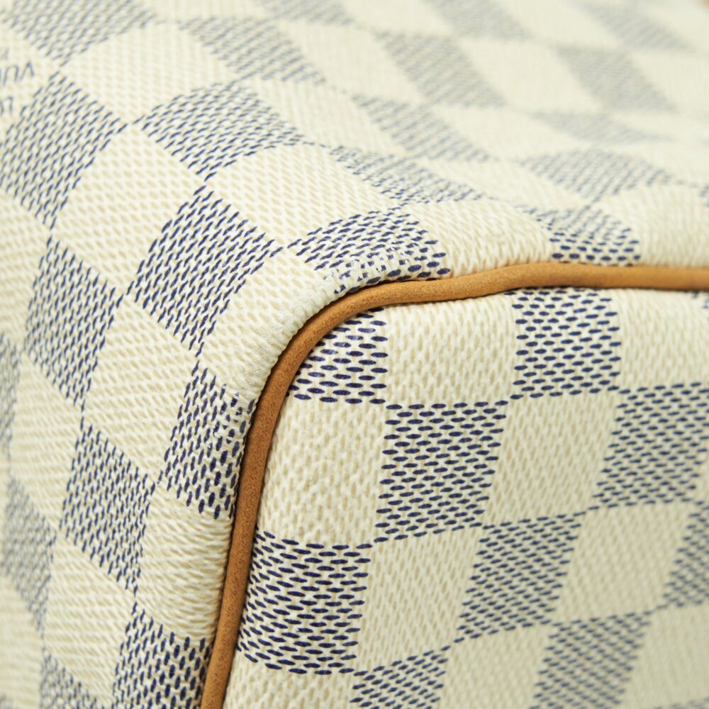 AAA Replica Louis Vuitton LV SPEEDY 30 DAMIER AZUR CANVAS GHW