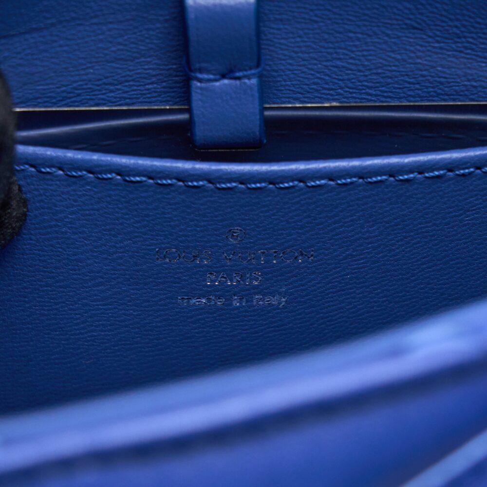 AAA Replica Louis Vuitton LV GO-14 MALLETAGE PM LAMBSKIN BLUE SHW