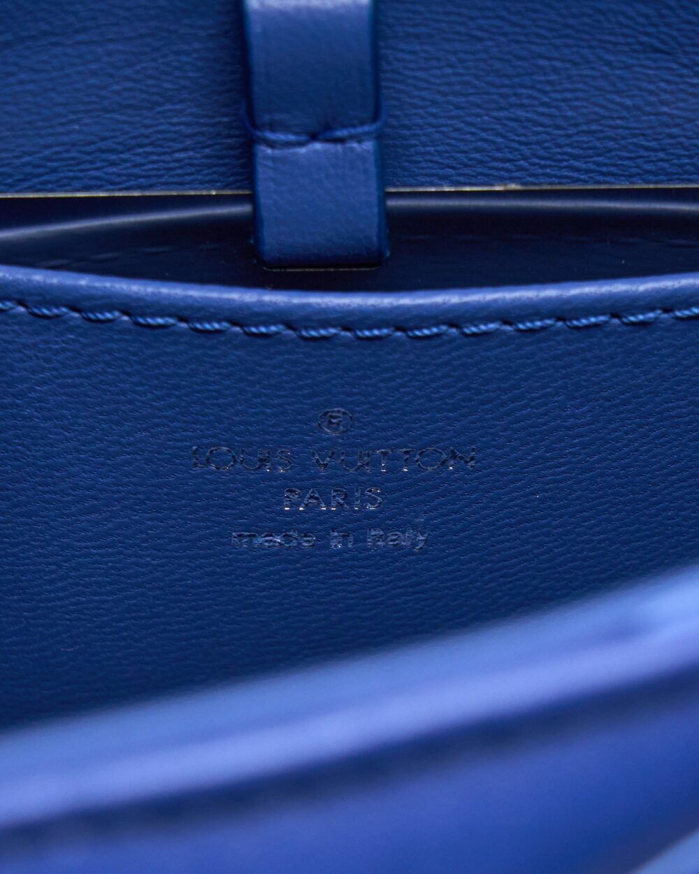 AAA Replica Louis Vuitton LV GO-14 MALLETAGE PM LAMBSKIN BLUE SHW