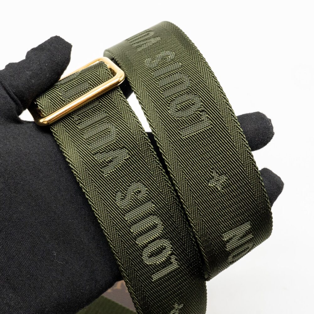 AAA Replica Louis Vuitton LV MULTI POCHETTE ACCESSORIES KHAKI STRAP MONOGRAM CANVAS GHW