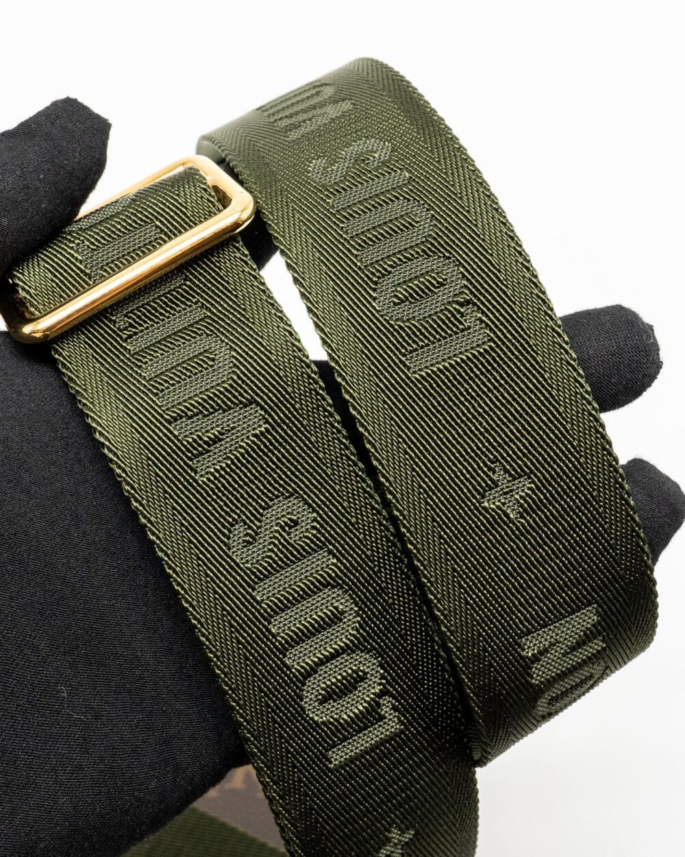 AAA Replica Louis Vuitton LV MULTI POCHETTE ACCESSORIES KHAKI STRAP MONOGRAM CANVAS GHW
