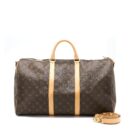 AAA Replica Louis Vuitton LV KEEPALL BANDOULIERE 50 MONOGRAM CANVAS GHW