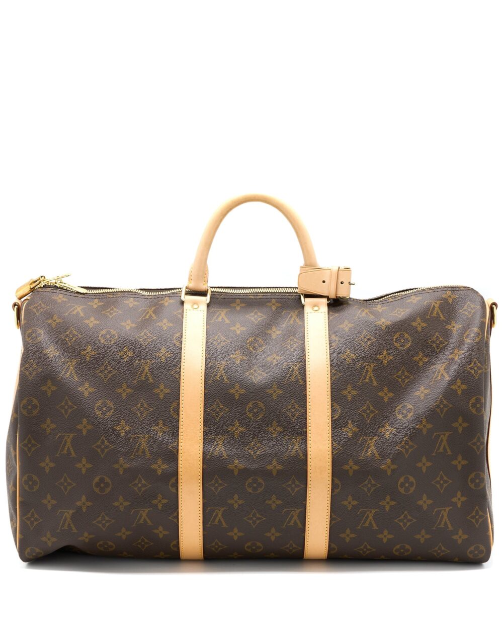 AAA Replica Louis Vuitton LV KEEPALL BANDOULIERE 50 MONOGRAM CANVAS GHW