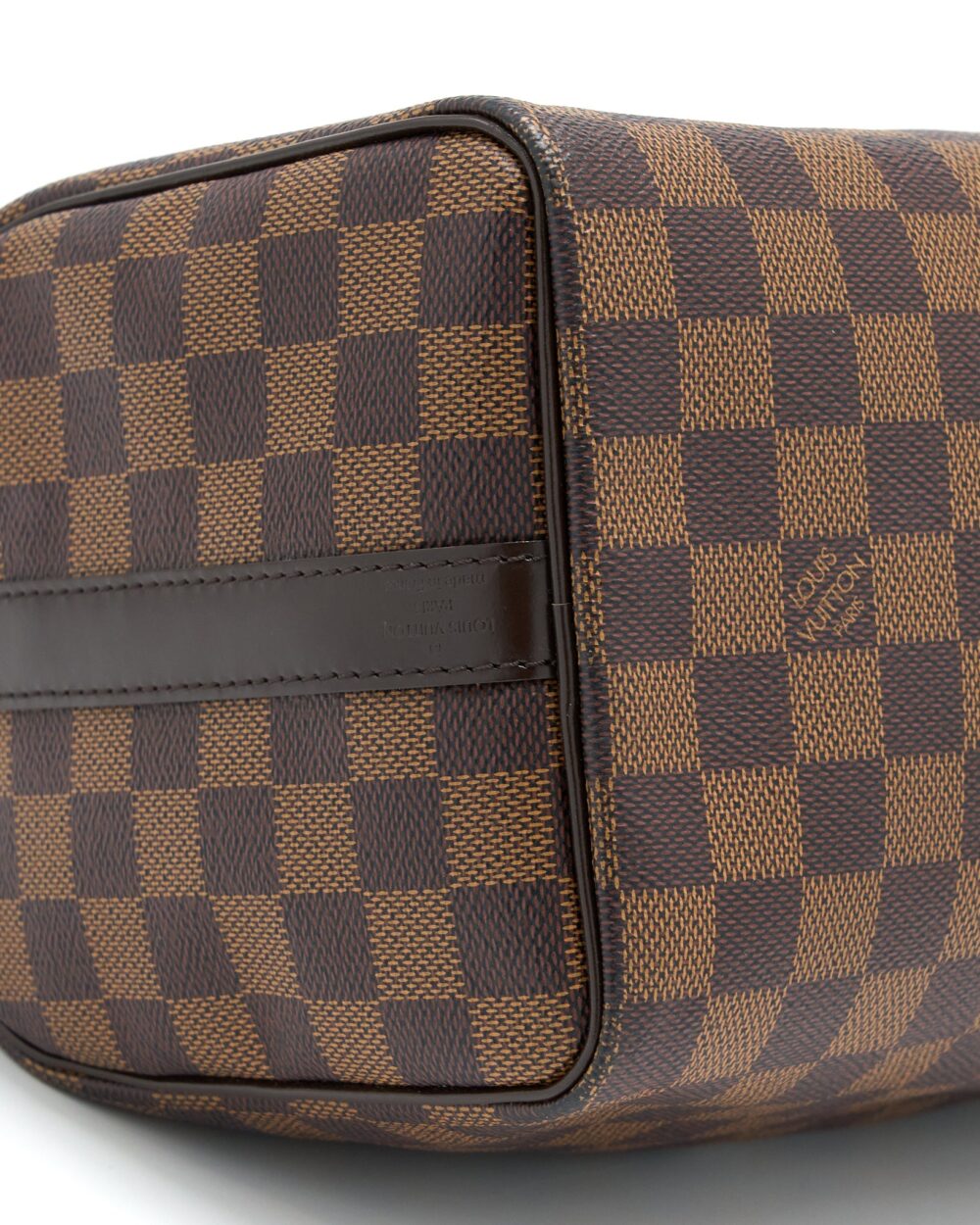 AAA Replica Louis Vuitton LV SPEEDY 25 DAMIER EBENE GHW